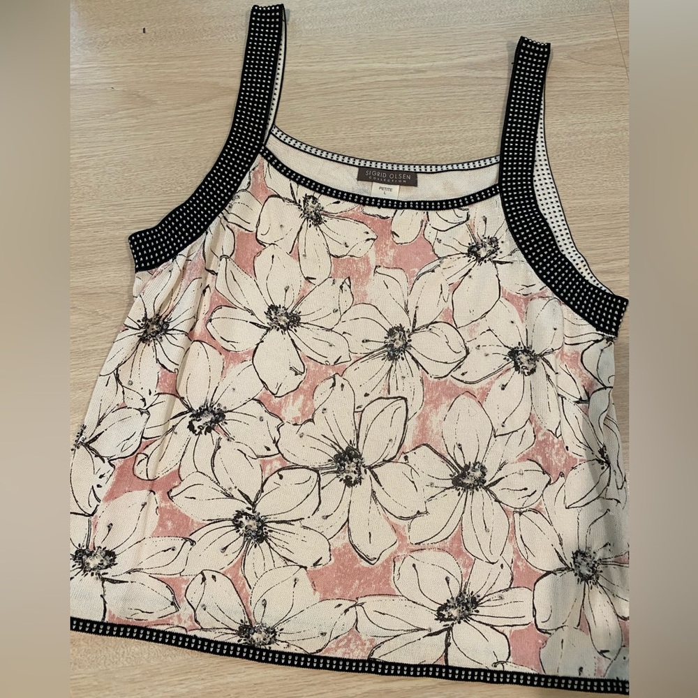 Sigrid Olsen, petite L, tank top